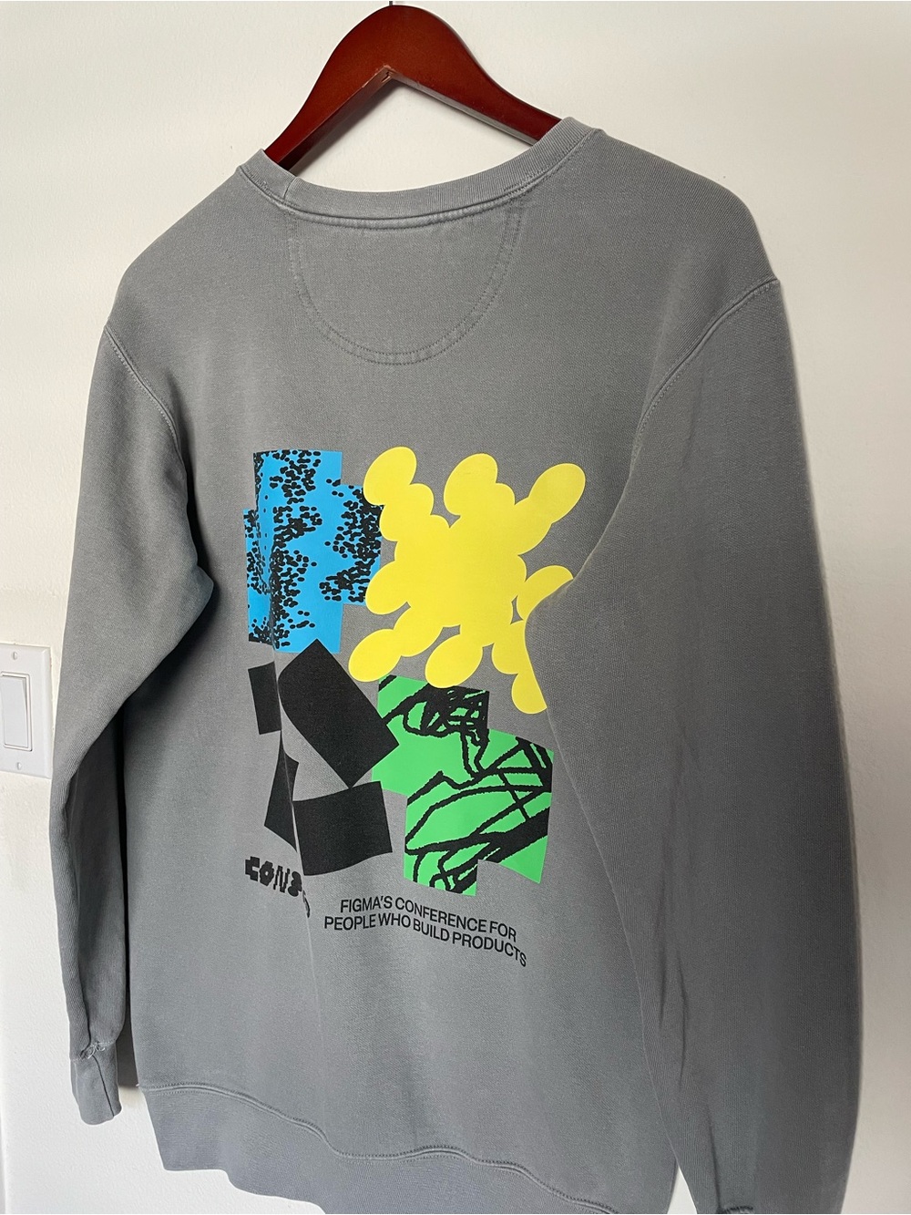 CONGIG FIGMA 2026 Crewneck Sweatshirt in Gray graphics